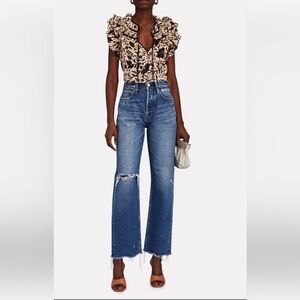 MOUSSY VINTAGE Guilford Wide Straight-Leg Jeans